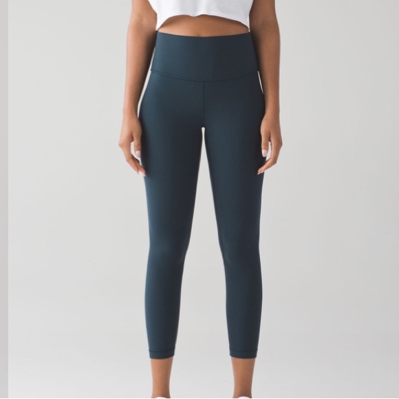 Lululemon Green Solid Align High Rise Leggings Pants 12 - Picture 1 of 8